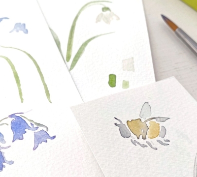 'Signs of Spring'  Simple Watercolours for Beginners ~ Carla Gebhard